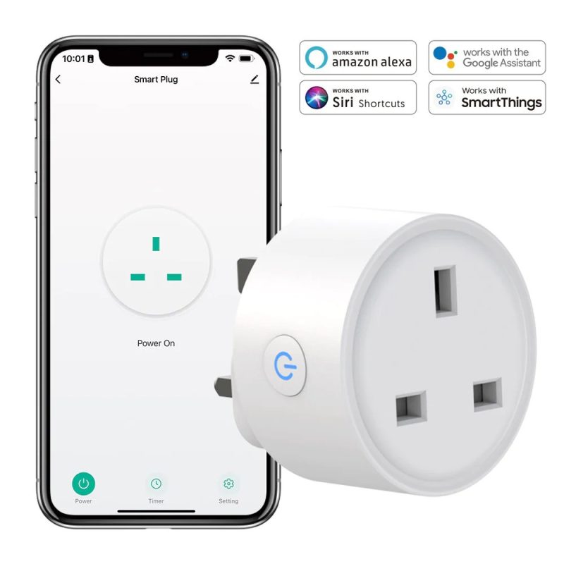 Smart WiFi Smart Plug with Power Monitoring and Timer Function Power ...
